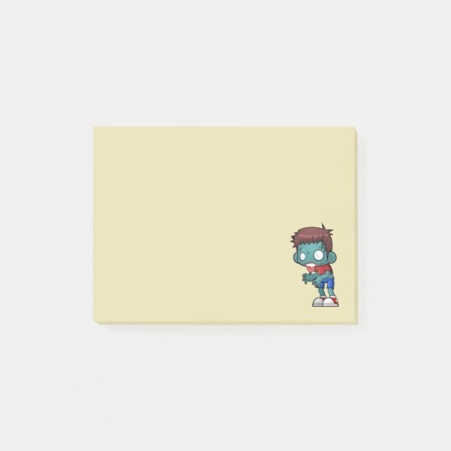 Funny Zombie Guy Post-it Block (Framsida)