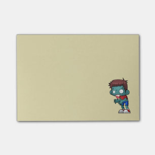Funny Zombie Guy Post-it Block