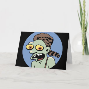 Funny Zombie Hillbilly Greeting Card Kort