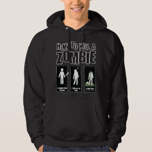 Funny Zombie Meme - Hur man Dödor en Zombie Hoodie