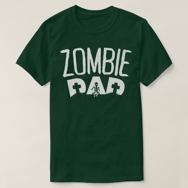 Funny Zombie Pappa T Shirt (Design framsida)