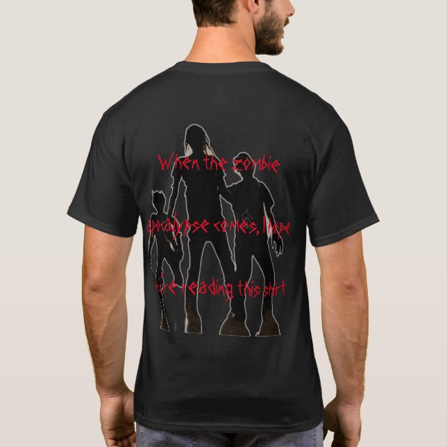 Funny zombie t shirt (Baksida)