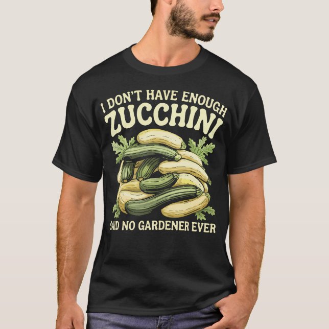 Funny Zucchini Lover Garden Vegetable Veggie Vegan T Shirt (Framsida)