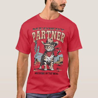 Funnyee Vintage Meowdy Partner Cowboy Gift Mens Wo T Shirt