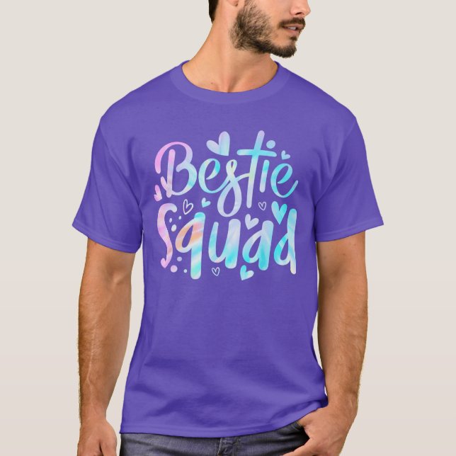 Funnyie Dye Best Friend Matching Bestie Squad BFF  T Shirt (Framsida)