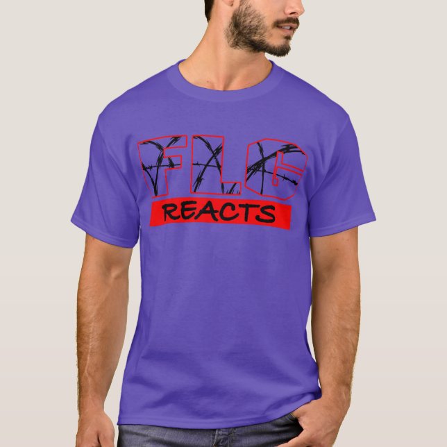 FunnyLilGalReacts Extreme Wrestling Shirt (lila) T Shirt (Framsida)