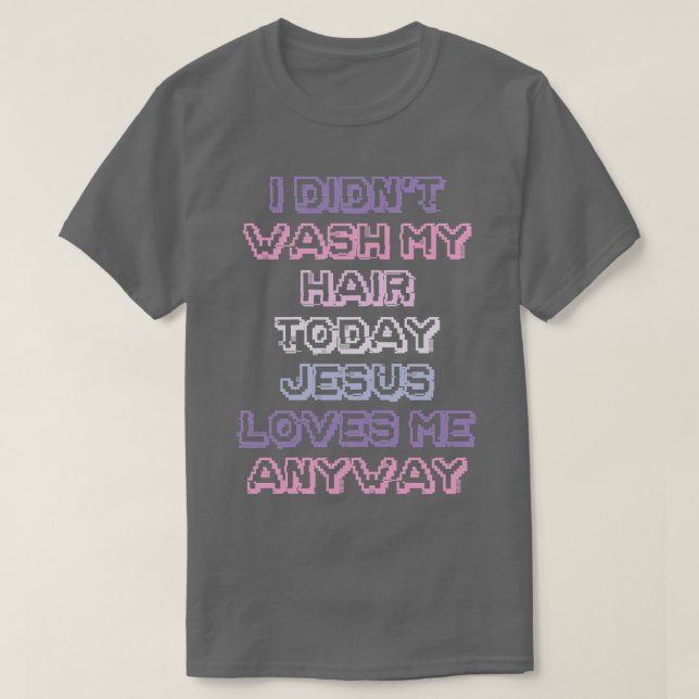 Funnyns Girls Mamma I Didnt Tvättar mitt hår T Shirt (Design framsida)