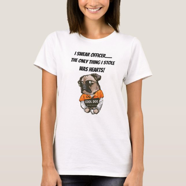 FunnyPugTShirt - T Shirt (Framsida)