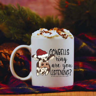 FunnyRetro Cow Bell jul Personlig mugg