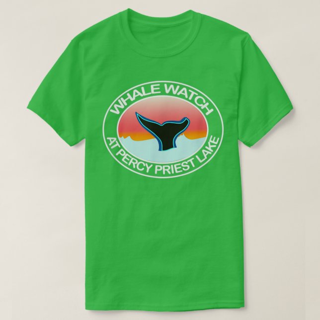 FunnyWhaleWatchAtPercyPriestLakeTennesseeTailWater T Shirt (Design framsida)