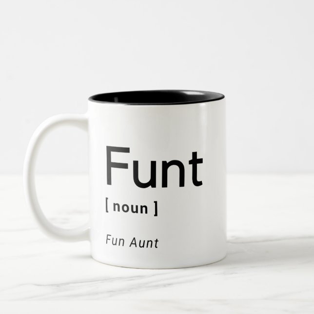 Funt Definition Mugg | Lönsam gåva till Moster (Vänster)