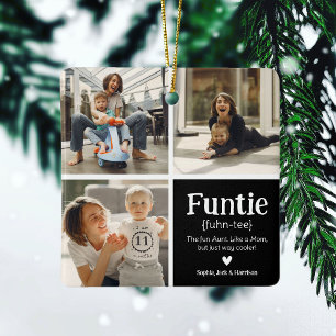 Funtie 3 Photo Collage Definition Cute jul Julgransprydnad Keramik