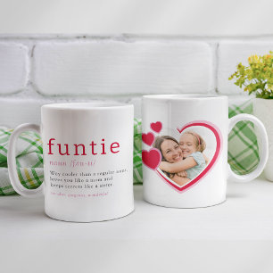 Funtie Definition Heart Photo Auntie Kaffemugg