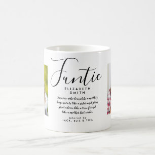 Funtie Elegant Script Kul Faster Quote Foto Kaffemugg