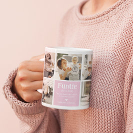 Funtie Photo Collage Definition Cute Modern Auntie Kaffemugg