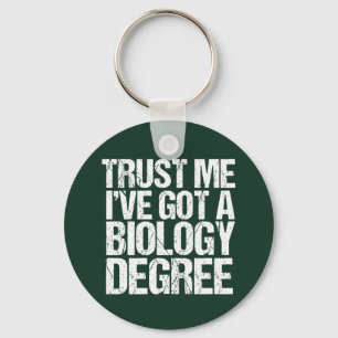 Funy Biology Major Studenten Grönt Biolog Nyckelring