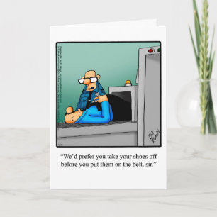 Funy Bon Voyage Humor Greeting Card Kort