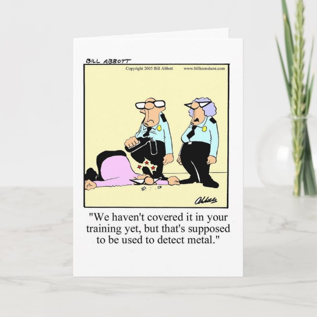 Funy Bon Voyage Humor Greeting Card Kort (Framsida)