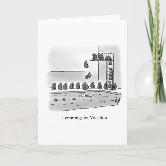 Funy Bon Voyage Humor Greeting Card Kort (Framsida)