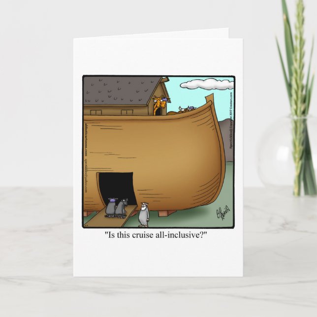 Funy Bon Voyage Humor Greeting Card Kort (Framsida)