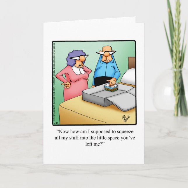 Funy Bon Voyage Humor Greeting Card Kort (Framsida)