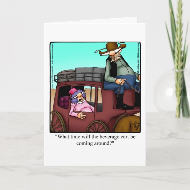 Funy Bon Voyage Humor Greeting Card Kort (Framsida)