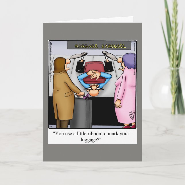 Funy Bon Voyage Humor Greeting Card Kort (Framsida)
