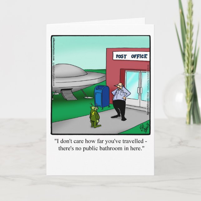 Funy Bon Voyage Road Resa Greeting Card Kort (Framsida)