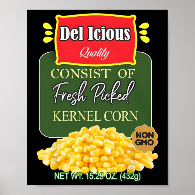 Funy Canned Kernel Maj Halloween Matching Group Poster (Framsidan)