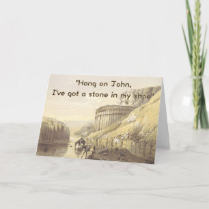 Funy Cowboy Birthday Card Humous Western USA Kort
