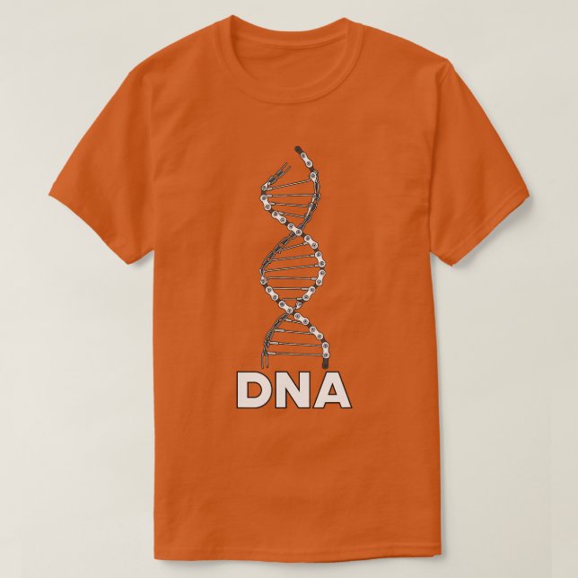 Funy DNA Cycling Bicycle Mountain Bike Kärlek T Shirt (Design framsida)