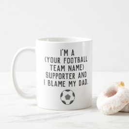 Funy Football Fläkt kaffe mugg