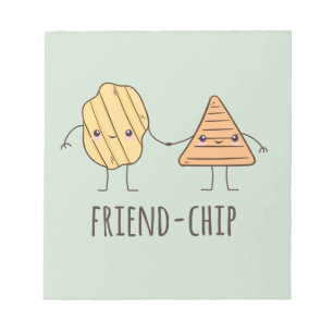 Funy Friend-chip-potatis chip Anteckningsblock