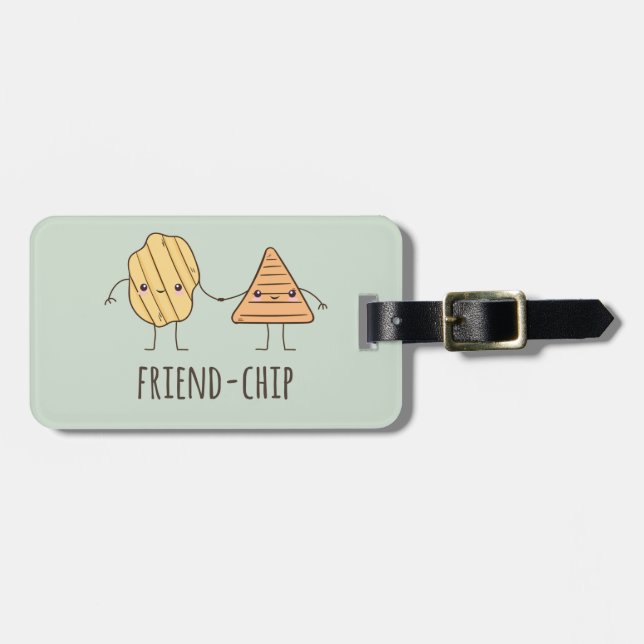 Funy Friend-chip-potatis chip Bagagebricka (Horisontell Framsida)