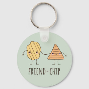 Funy Friend-chip-potatis chip Nyckelring