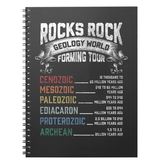 Funy Geology Sten Forming Humor Geolog Anteckningsbok (Framsidan)
