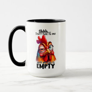 Funy kaffekonst i tupp ord mugg
