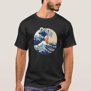 Funy Kanagawa Underbar Wave Drinking Boba Bubble M T Shirt