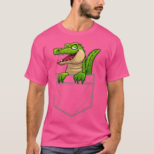 Funy krokodilkonst för Crokodile Gator Älskare T Shirt (Framsida)