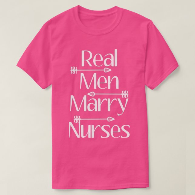 funy Nurses Real Manar Marry Nurses Gift for Nurse T Shirt (Design framsida)