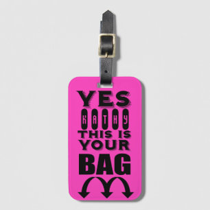 Funy Personlig Namn Luggage Tag Bagagebricka