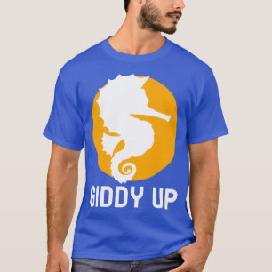 Funy Sea Horse Aqua Vatten Aerobics T Shirt