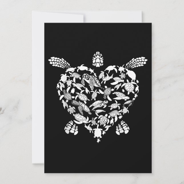 Funy Sea Turtle Gift Manar Women Coola Turtles Hea Spara Datumet (Framsida)