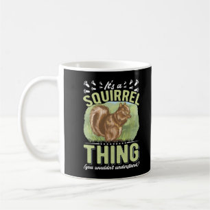 Funy Squirrel Humor Forest Animal Kaffemugg