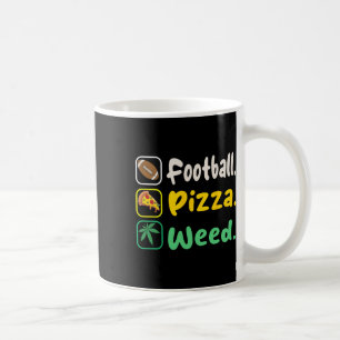 Funy the Football Pizza Ogräs för Älskare Hallowee Kaffemugg