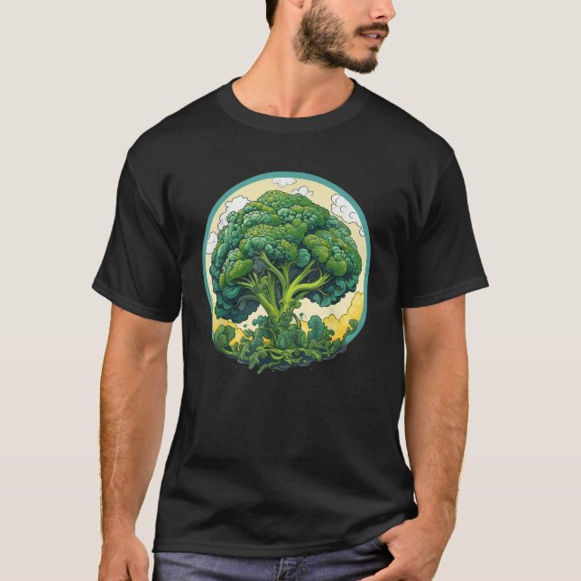 Funy Vegetable Broccoli for Cabbage and Cauliflow T Shirt (Framsida)