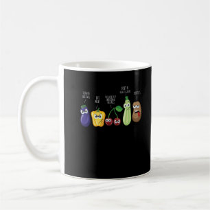 Funy Vegetables Humor Vegan Sarkastic Quote Kaffemugg