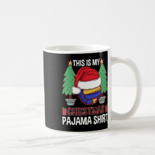Funy Volleyball Team Ugly jul Ljus Pajama Kaffemugg
