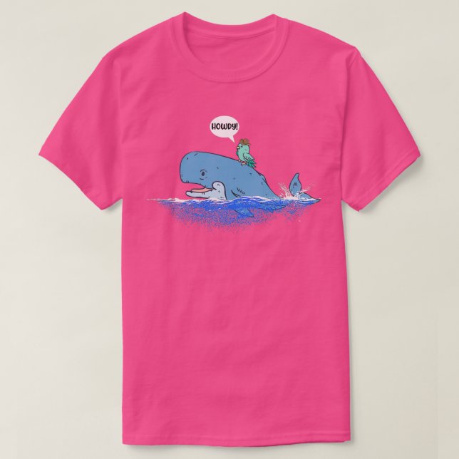 Funy Whale Shirt Blue Whale T Shirt (Design framsida)