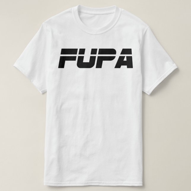 FUPA (vitt) T Shirt (Design framsida)